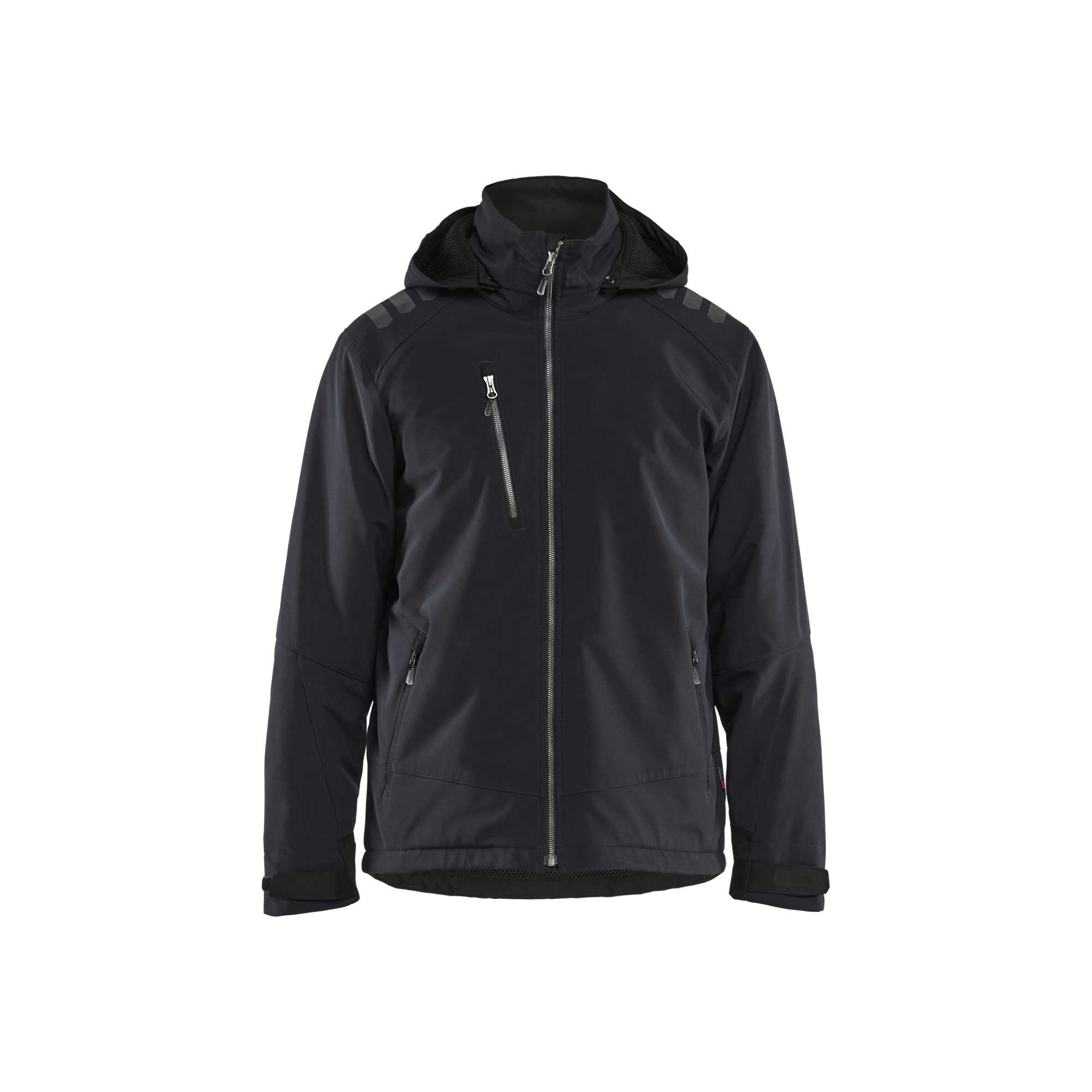 BLAKLADER 47502513 Lightweight Lined Winter Jacket Softshell Hi Vis Reflective Softshell Work Jacket MEN - Waterproof